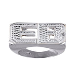 DOUBLE LETTER/NUMBER BLOCK RING