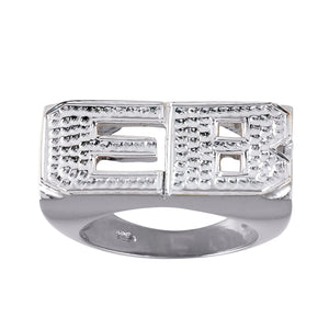 DOUBLE LETTER/NUMBER BLOCK RING