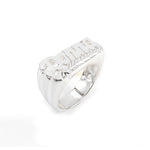 Diamond Cut Name Ring