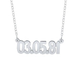 Anniversary Date Necklace