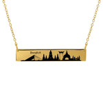 City Skyline Bar Necklace