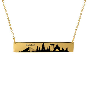 City Skyline Bar Necklace