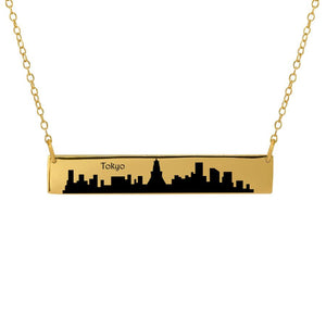 City Skyline Bar Necklace