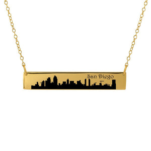 City Skyline Bar Necklace