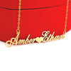 Couple's Name Necklace with Heart