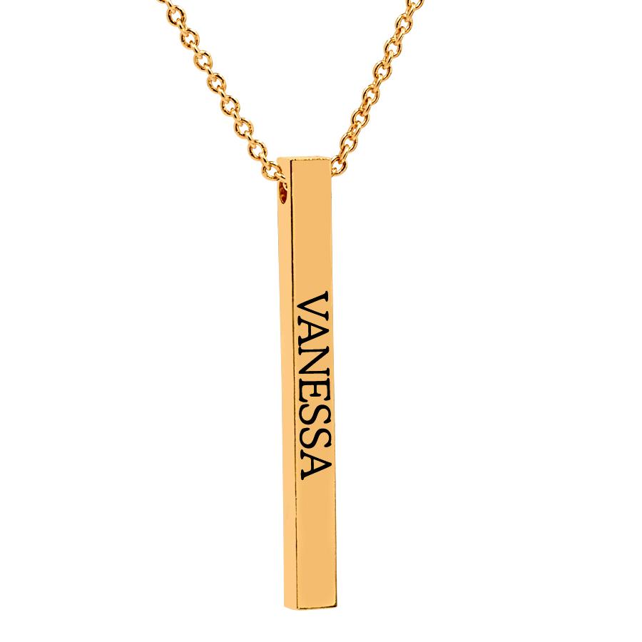 Hanging Name Bar Necklace