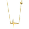 Heartbeat Necklace with Initials