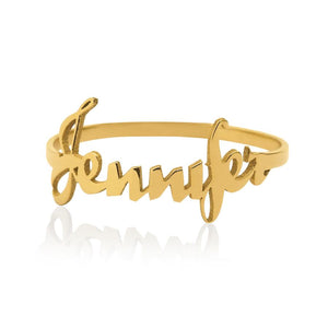 Script Style Name Ring