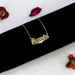 Name Necklace with Lower Tails & Heart "Alexandra"