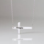 Horizontal Engravable Cross