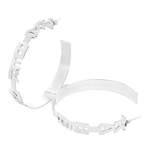 Tapered Name Earrings