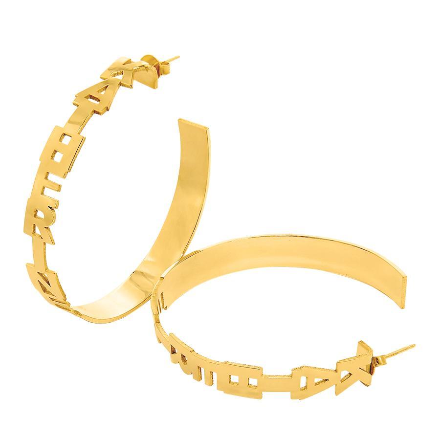 Tapered Name Earrings