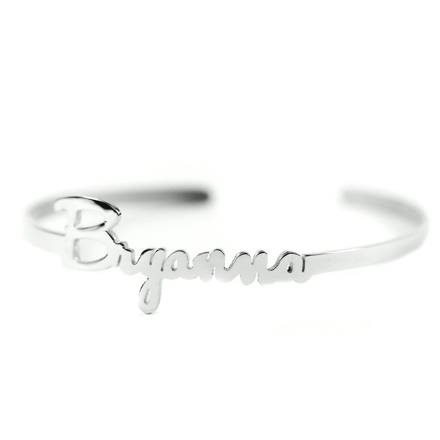 Personalized Name Bangle Bracelet