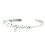 Personalized Name Bangle Bracelet