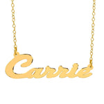 Script Name Necklace "Carrie"